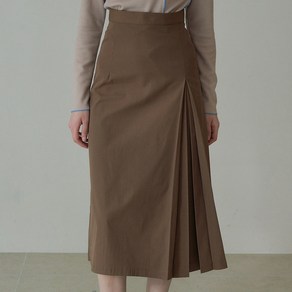 리올그 DRO ONE SIDE PLEATS SKIRT