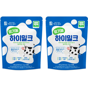 맛있는풍경 유기농 하이밀크 캔디 50p, 2개, 100g