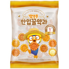 뽀로로 한입꿀약과 110g x 12p + 띠부씰 랜덤발송 세트, 12개