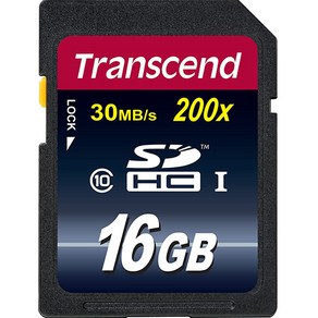 트랜센드 SDHC CLASS10 메모리카드 TS16GSDHC10, 16GB, 1개