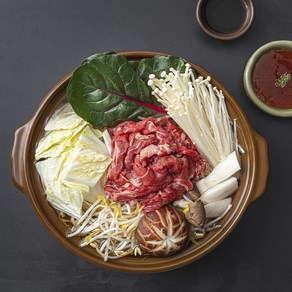 푸드어셈블 모듬버섯 소고기 샤브샤브 2인분, 830g, 1개