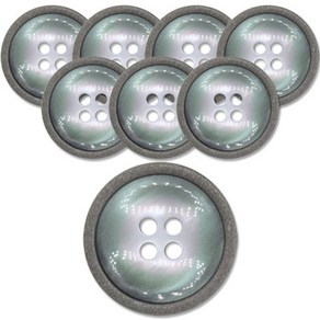 동대문단추왕 단추 15mm NS7, 8개, 그린