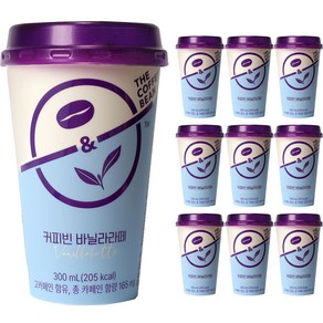 커피빈 바닐라라떼 컵커피, 300ml, 10개