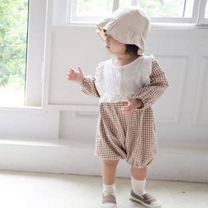 베베나인 유아용 레이스 봉봉 슈트