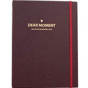 제이로그 DEAR MOMENT 3공 바인딩 다이어리 커버 A5, 팬톤 제스터 레드, 1개