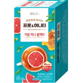 담터 프룻 앤 허니 자몽허니블랙티, 1g, 20개입, 1개