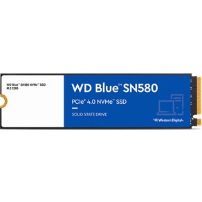 WD Blue SN580 M.2 2280 NVMe SSD, WDS200T3B0E, 2TB