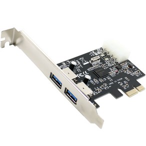 넥시 2포트 USB3.0 PCI NX310 카드 USB3.0 PCI/E 2PORT, 1개