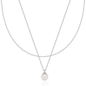 앵브록스 여성용 classy pearl layered necklace 목걸이