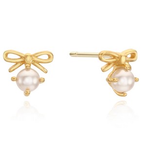 앵브록스 여성용 bell ribbon pearl earring