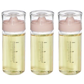씨밀렉스 실리콘 오일 양념병 핑크, 350ml, 3개