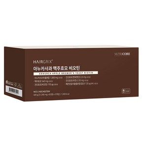 뉴트리코어 헤어그릭스 아누카사과 맥주효모 비오틴 81g