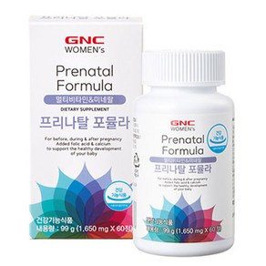 GNC 프리나탈 포뮬라 멀티비타민 99g, 60정, 1개