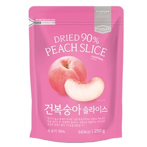 리치팜너트 건복숭아 슬라이스, 250g, 1개