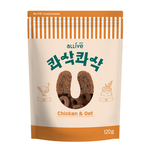 올리브 강아지 콰삭콰삭 트릿, 혼합맛(치킨/오트), 120g, 12개