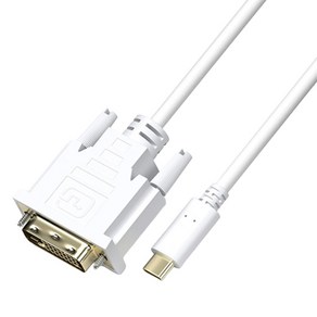 엠비에프 USB C타입 to DVI 미러링 케이블 MBF-CDVI018, 1개