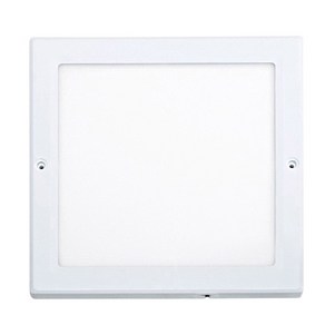 번개표 LED 엣지 슬림 사각 직부등 20W 250 x 250 mm, 화이트(조명), 전구색(전구), 1개