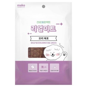 강아지 건강프로젝트 리얼미트 수제간식 오리 육포, 400g, 1개