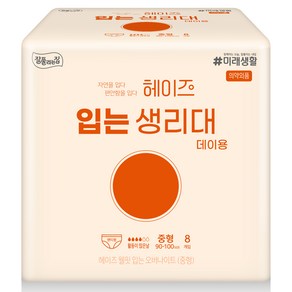 Heyz 웰핏 입는 오버나이트, 중형, 8개입, 1개