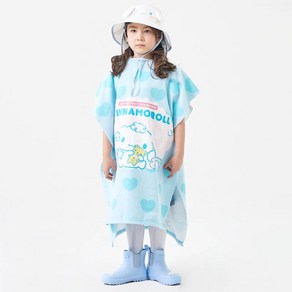 산리오 여아용 시나모롤 판쵸후드 샤워 가운 NCHKC60020