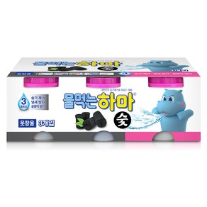 물먹는하마 참숯 제습제 본품, 280g, 3개