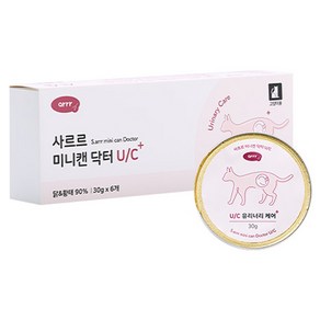 동원아르르 고양이 사르르 미니캔 닥터 간식 습식캔, U/C 유리너리케어, 180g, 1개