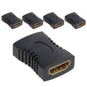 넥스트 HDMI F to HDMI F 암암 연장 변환 젠더 블랙 35mm, NEXT-1650HD-FF, 5개