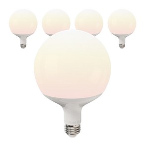 비츠온 원하 볼구 롱타입 G120 LED 15W 전구 화이트, 전구색, 5개