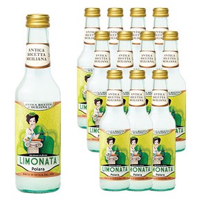 폴라라 시칠리아나 리모나타 베르델리 레몬 탄산음료, 275ml, 12개