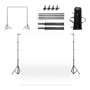 대한 스튜디오 인스타 감성 촬영 스탠드 280 x 200 cm + 배경천 2.4 x 3 m 세트