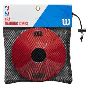 윌슨 NBA 트레이닝 콘 10종 세트 WTBA9000NBA, 레드, 화이트, 민트, 1개