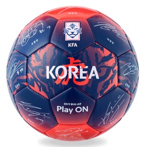 스포츠트라이브 KFA 국가대표팀 사인볼, 1개, KFAS-4R-24(RED)