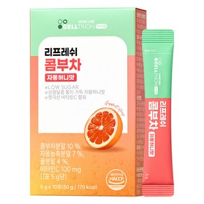 셀트리온 이너랩 리프레쉬 콤부차 자몽허니맛, 1개, 10개입, 50g, 5g