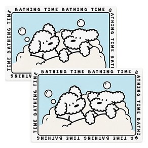 이루다 빨아쓰는 규조토 발매트 60 x 40 cm, 거품 몽실이, 2개