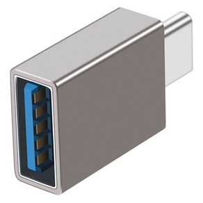 헨센 USB to C타입 사각 경량 변환젠더, 진그레이, 1개