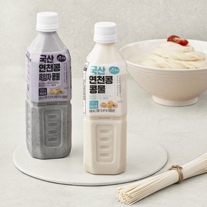 맑은물에 국산 연천콩 콩물과 풍국면 콩국수키트 1.2kg 2인분