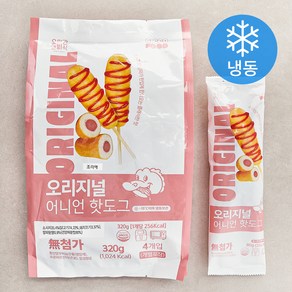 오늘의간식 오리지널 어니언 핫도그 (냉동), 80g, 4개입, 1개