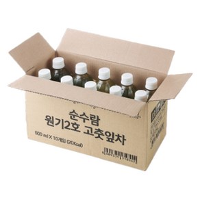 순수람 원기 2호 고춧잎차, 500ml, 10개