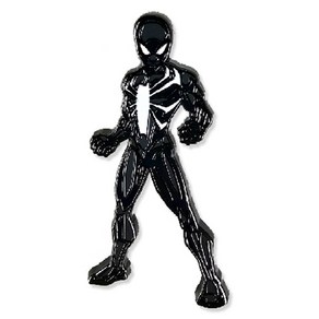 마블 스파이더맨 단면뱃지 Black Costume Spide Man