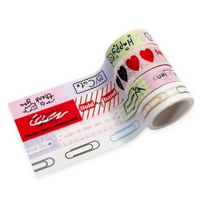 인디케이 그래피티 마스킹 테이프 4종 세트 3m, 혼합색상, 1세트