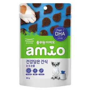 풀무원아미오 강아지 건강담은 트릿 눈 & 눈물, DHA, 80g, 1개