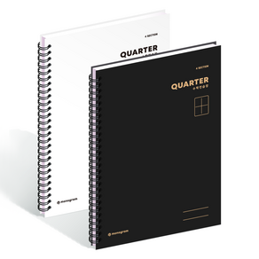 위드나 1 / 4 QUARTER 그리드 수학 연습장 2종 세트 MG-0073~74, 화이트, 블랙, 1세트