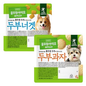 풀무원아미오 자연담은 두부너겟 80g + 두부과자팩 50g 세트, 두부맛, 130g, 1세트