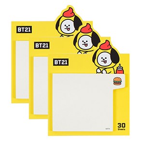 BT21 1단 점착 메모지 BITE, CHIMMY, 3개, 1개입