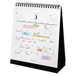 아이씨엘디자인 Desk Calenda 2025 M, 블랙, 1개