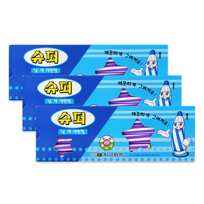 지구화학 슈퍼색연필 낱색 보라 12p, 1색, 3개