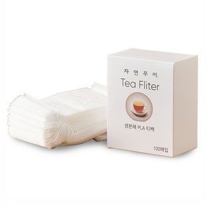 자연무이 생분해 PLA 대용량 공티백 8 x 10 cm, 화이트, 100개