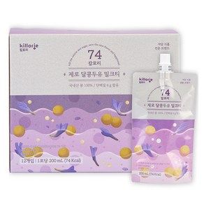 킬로리 제로 달콩 단백질 두유 밀크티, 1박스, 200ml