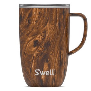 Swell 머그컵, 티크우드, 470ml, 1개