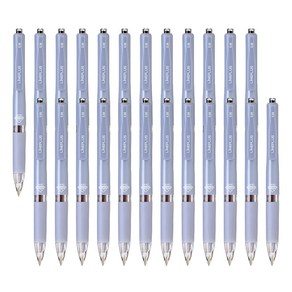 라인플러스 라인1 크리스탈볼펜 0.38mm, 라벤더 + 흑색, 24개